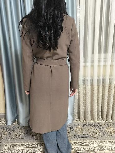 lining 38: Женское турецкое кашемировые пальто цвета тауп (серо-коричневый) — 4