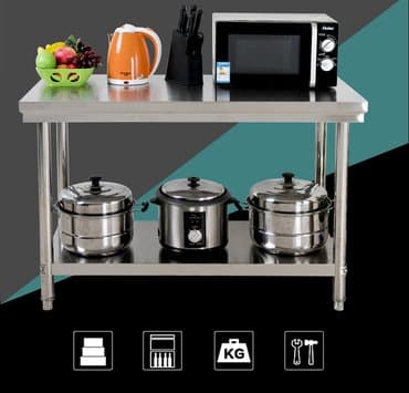 оборудование для кафе и ресторанов бу: Столы разных размеров Метал	нерж. сталь Страна	 Производитель — 5