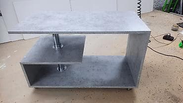 полки для кафе: Журнальный стол, Новый, Прямоугольный, С колесиками, цвет - Серый — 4