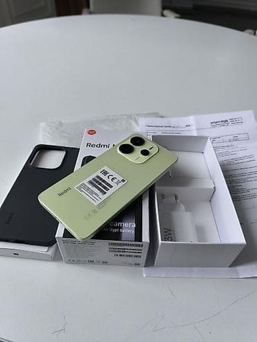 Redmi, Redmi Note 14, Б/у, 256 ГБ, цвет - Зеленый, 2 SIM