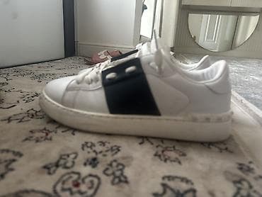 Босоножки, сандалии, шлепанцы: Мужские кроссовки, 40.5, 41, Valentino Garavani, Б/у, цвет - Белый — 2