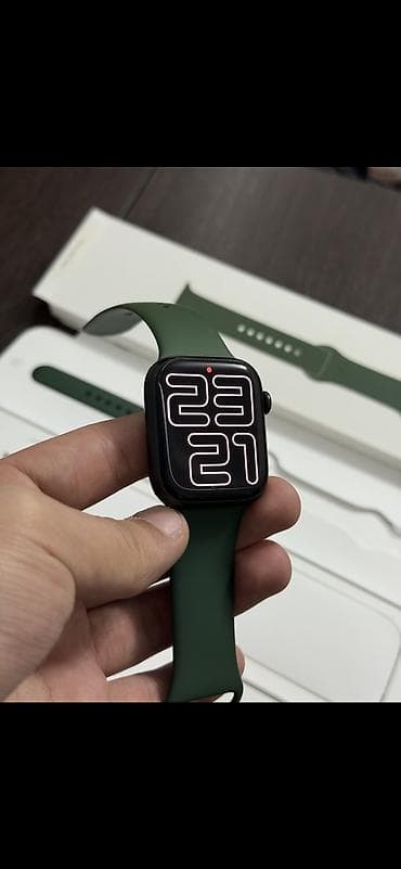 часы apple watch 7: Умные часы Apple Watch (серия с увеличенным экраном) в цвете — 1