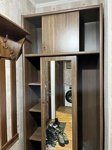 стенки каракол: Шкаф-прихожая, Б/у, С зеркалом, ЛДСП — 2