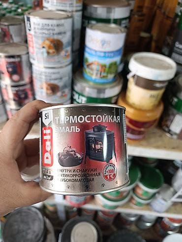 Термостойкая эмаль, Dali, Для печи, цвет - Черный, 4 кг, Новый