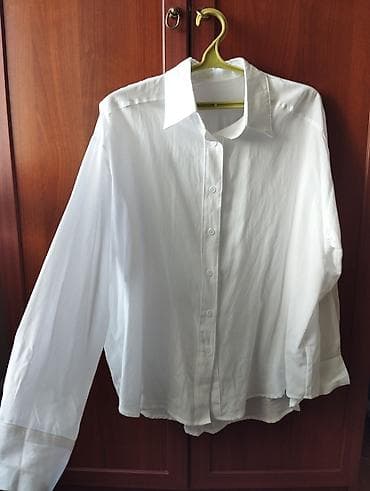 Классическая белая рубашка + спортивная кофта на молнии 1) Белая