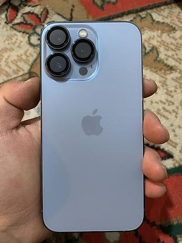 Apple iPhone: IPhone 13 Pro, Б/у, 128 ГБ, Sierra Blue, Защитное стекло, Чехол, 80 % — 1