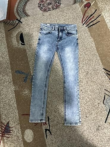 mind error jeans: Набор джинсов (3 пары), синие/голубые оттенки, варёный/acid wash. 3 — 6