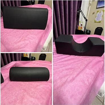 промо стол: - Кушетка 11000 сом.

- Набор подушек для наращивания 1500 сом — 2