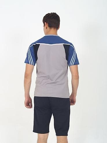 nike tech: Мужская спортивная футболка с коротким рукавом - Цвет: серый с — 5