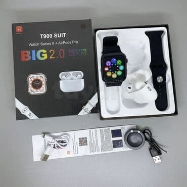 цифровые часы наручные: Самая выгодная акция🔥 apple watch 8 ultra +беспроводные наушники — 4