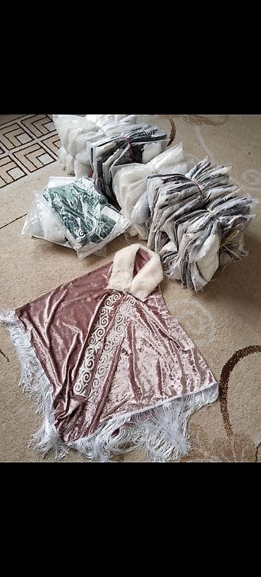 Пончо: Апа кудагый жолук - Материал: бархатистое полотно с переливом — 1