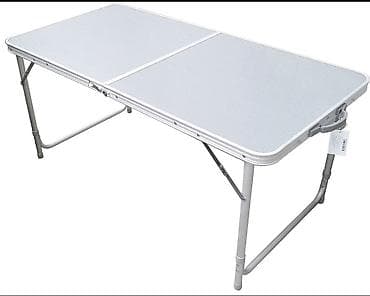 Складной походный стол, Новый, Другой материал, цвет - Серый