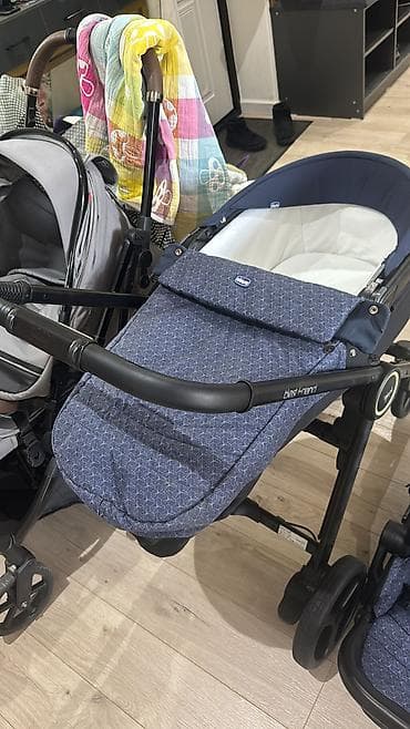 детская коляска чикко: Коляска, Chicco, цвет - Голубой, Б/у, Самовывоз — 2