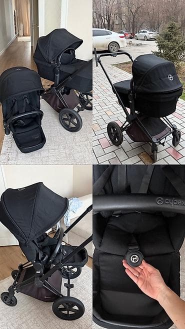 Коляска, цвет - Черный, Б/у