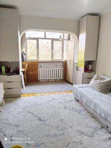 срочный выкуп квартир бишкек: 1 комната, 34 м², 105 серия, 3 этаж, Евроремонт — 1