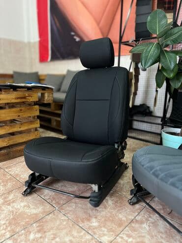 чехол кресло: Чехлы Экокожа, С подушкой, цвет - Черный, Toyota, Новый, Самовывоз — 19