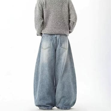 джинсы монтан женские: Джинсы ультра‑wide leg (экстрамеш), унисекс размер XL - Силуэт — 3