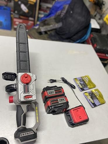 Строительное оборудование: Аккумуляторная цепная пила Ураган 48V (бесщеточная) Описание: - — 4