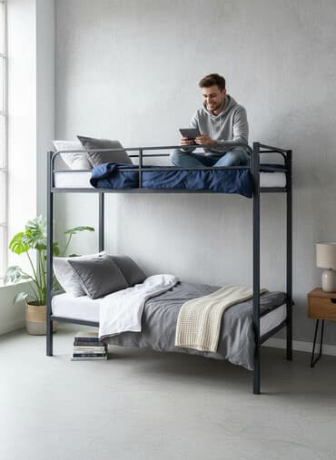 двухъярусные кровати в бишкеке: Мебель на заказ, Спальня, Кровать — 1