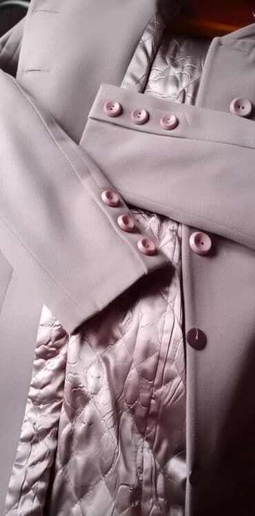 Кофты, свитеры: Пальто женское Турецкое Весенне-Осенне-зимнее Цвет СЕРЫЙ Размер 46-48 — 7