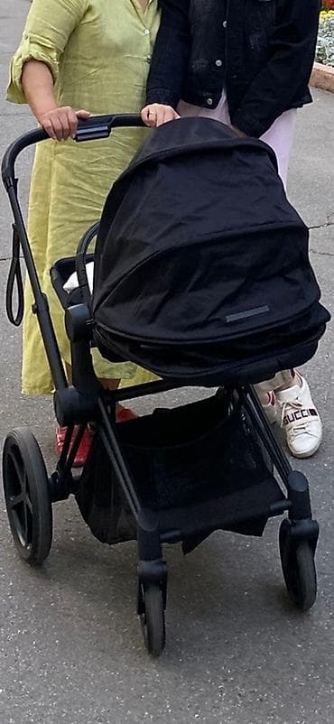 Балдар электр унаалары: Балдар арабасы, түсү - Кара, Колдонулган — 1