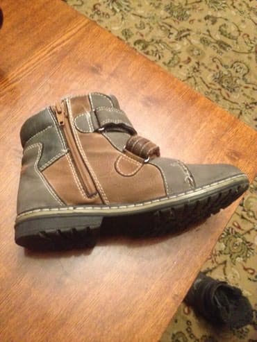 китай товар: Продаю детские кожаные полусапожки демисезонные на липучках размер 33 — 1