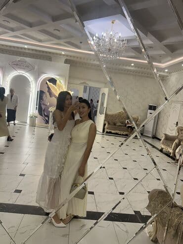 шифоновое платье с длинным рукавом: Повседневное платье, Длинная модель, Платье-комбинация, XS, M, L — 4