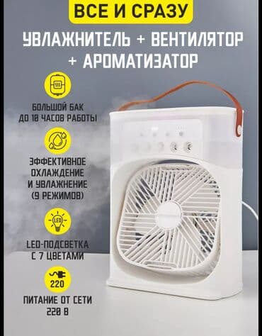увлажнител воздуха: Вентилятор Настольный, Лопастной — 3