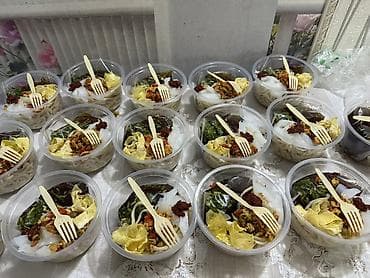 сух пай: Ашлямфу - Порционные контейнеры с прозрачной крышкой, внутри — — 2