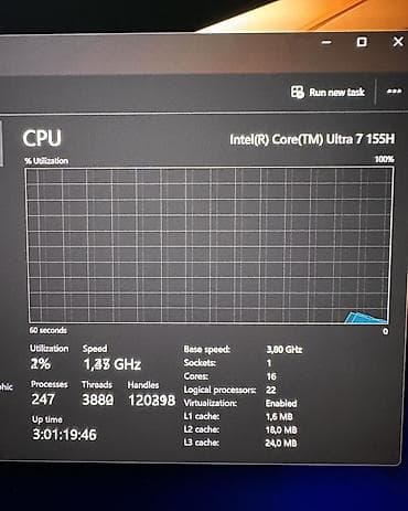 samsung tab s11: Ультрабук, Б/у, Intel Core Ultra 7 — 10