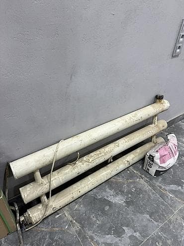 отопительный котёл: Секция водяного радиатора/полотенцесушителя из стальных труб - — 1