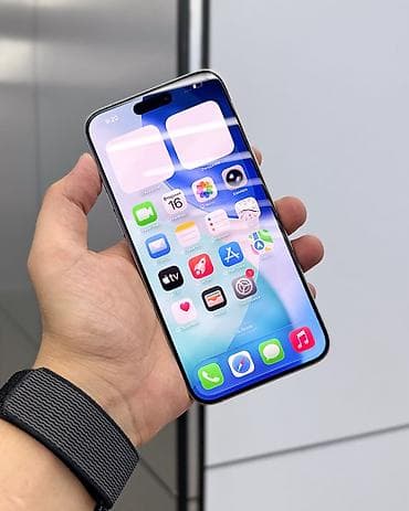 iphone 15 pro 1tb: IPhone 15 Pro Max, Б/у, 256 ГБ, White Titanium, Защитное стекло, Чехол, Кабель, В рассрочку, 91 % — 2