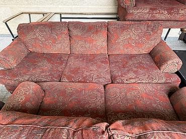 Окна и комплектующие: Комплект мягкой мебели, цвет - Красный — 1