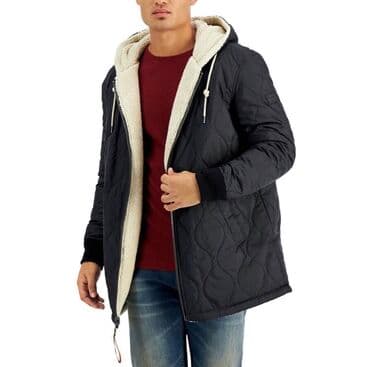 tech fleese: SEAN JOHN. Двусторонняя стеганая куртка на молнии с капюшоном и — 4