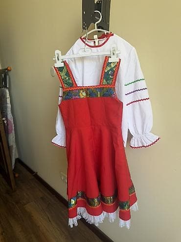 улуттук кийимдер: Комплект, түсү - Кызыл, Жаңы — 2