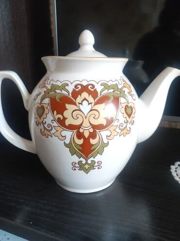 куплю ссср монеты: Советский фарфоровый чайник,объем 3 литра,с клеймом!цена 5000сом — 2