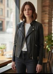 Атайын кийим: Булгаары куртка, Классикалык модель, Табигый булгаары, Кыска модель, XL — 9