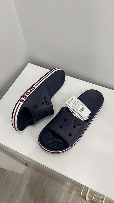 оригинальные кроксы: Мужские сандалии, 42, Crocs, Новый, цвет - Синий, Самовывоз, Платная доставка — 2
