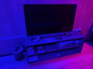 Балдар эмереги: Телевизордун шкаф жана стенди, Полго орнотулма, ЛДСП, түсү - Боз — 2