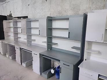 письменный стол с полками: Компьютерный стол, С полками — 1