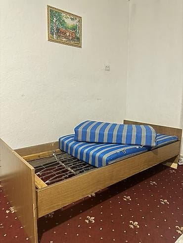 Односпальная кровать, С матрасом, длина - 190 см