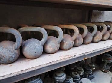 бу тренажеры для дома: Чугунные гири по 17кг 🟡🔥 -▫️В наличии около 10шт -▫️гиря с удобной — 4