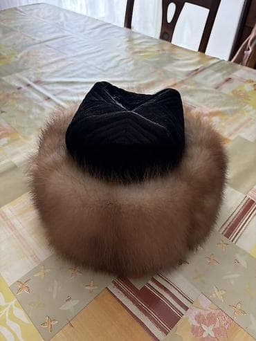 шапки из дубленки: Шапка, Кубанка, Бархат, Зима, Объемная модель — 3