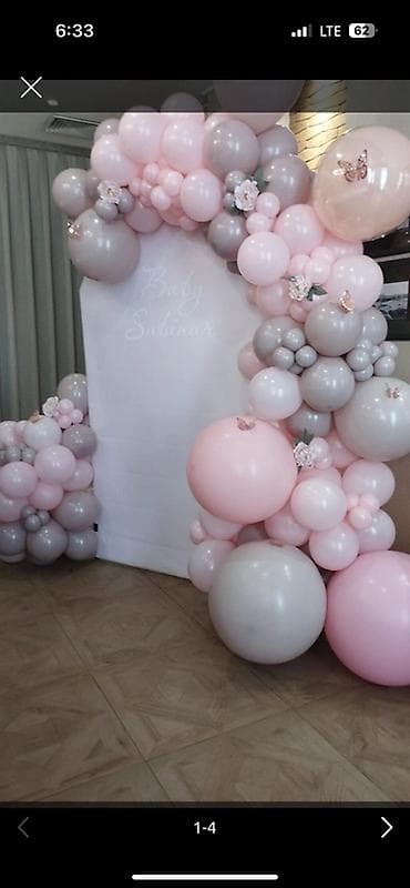 оформление шаров: Воздушные оформление — органические гирлянды/фотозоны из шаров - — 7