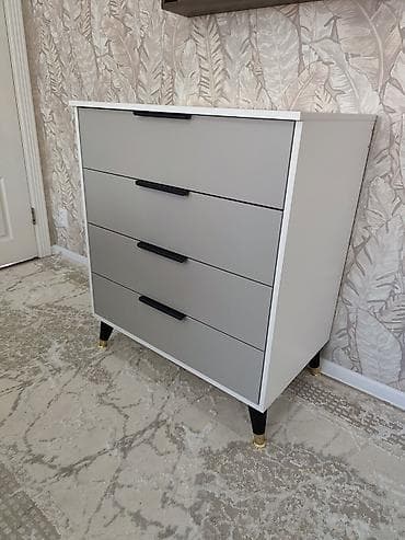 Комод для одежды, Новый, Без зеркала, ЛДСП, цвет - Серый, Самовывоз, Платная доставка
