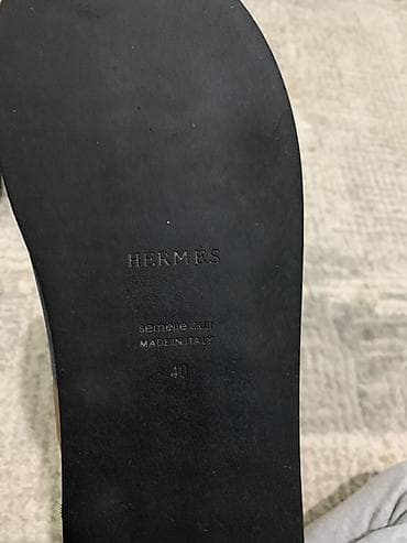 шлепки гермес: Мужские шлепанцы Hermes Oran🇮🇹 - Модель: Oran - Цвет: темно‑синий — 4
