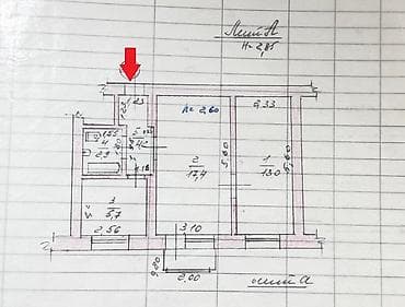 70: 2 комнаты, 43 м², Хрущевка, 4 этаж, Дизайнерский ремонт — 7