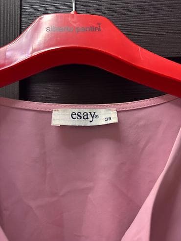 Блуза esay, размер 38. - Цвет: пудрово‑розовый - Крой: прямой — 2