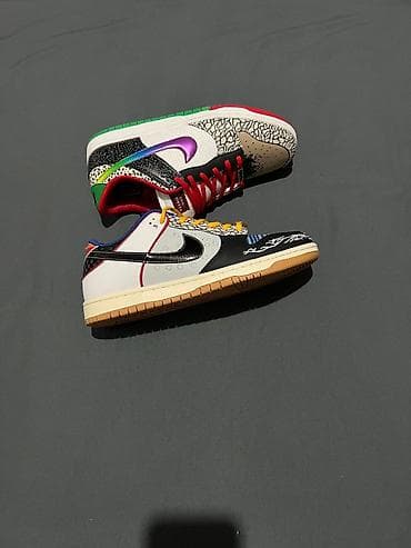 Прокат одежды: Размеры от 40 до 44 Кроссовки низкие, вдохновлённые Nike Dunk с ярким — 2