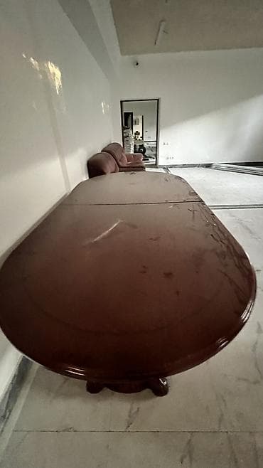 Столы для зала: Стол для зала, Б/у, Раскладной, Овальная — 4